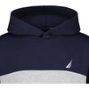 image:imageNautica Boys Pullover Fleece Hoodie SweatshirtColor Block Navy SeasGrey