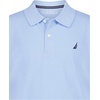 image:imageNautica Boys Short Sleeve Anchor Polo Button Closure Soft amp Comfortable Pique FabricBlue Bell
