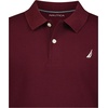 image:imageNautica Boys Short Sleeve Anchor Polo Button Closure Soft amp Comfortable Pique FabricBurgundy