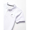 image:imageNautica Boys Short Sleeve Anchor Polo Button Closure Soft amp Comfortable Pique FabricLegacy White