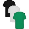 image:imageNautica Boys Short Sleeve Crew Neck TShirt 3Pack Soft Comfortable Relaxed FitJelly BeanWhiteBlack