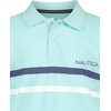 image:imageNautica Boys Short Sleeve Fashion Polo Button Closure Soft amp ComfortableDouble Stripe Blue Tinted