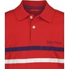 image:imageNautica Boys Short Sleeve Fashion Polo Button Closure Soft amp ComfortableDouble Stripe High Risk Red