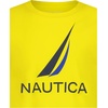 image:imageNautica Boys Short Sleeve JClass Logo Crew Neck TShirt Soft Comfortable Relaxed FitJclass Blazing Yellow