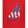 image:imageNautica Boys Short Sleeve JClass Logo Crew Neck TShirt Soft Comfortable Relaxed FitJclass Flag High Risk Red