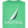 image:imageNautica Boys Short Sleeve JClass Logo Crew Neck TShirt Soft Comfortable Relaxed FitJclass Keen Green