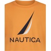 image:imageNautica Boys Short Sleeve JClass Logo Crew Neck TShirt Soft Comfortable Relaxed FitJclass Muskmelon