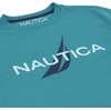 image:imageNautica Boys Short Sleeve JClass Logo Crew Neck TShirt Soft Comfortable Relaxed FitMesh Larkspur