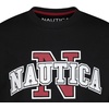 image:imageNautica Boys Short Sleeve JClass Logo Crew Neck TShirt Soft Comfortable Relaxed FitN Arch Black