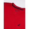 image:imageNautica Boys Short Sleeve Solid VNeck Tee ShirtLegacy Carmine