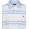 image:imageNautica Boys Short Sleeve Woven ButtonDown Shirt Light Weight amp BreathableCabana Stripe Cashmere Blue