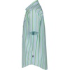 image:imageNautica Boys Short Sleeve Woven ButtonDown Shirt Light Weight amp BreathableCashmere Blue Thin Stripe