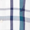 image:imageNautica Boys Short Sleeve Woven ButtonDown Shirt Light Weight amp BreathableNeutral Plaid Ice Blue