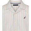 image:imageNautica Boys Short Sleeve Woven ButtonDown Shirt Light Weight amp BreathableRainbow Stripe on Bright White