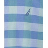 image:imageNautica Boys Short Sleeve Woven ButtonDown Shirt Light Weight amp BreathableSpring Check Blue Tint