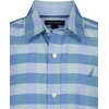 image:imageNautica Boys Short Sleeve Woven ButtonDown Shirt Light Weight amp BreathableSpring Check Blue Tint