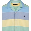 image:imageNautica Boys Short Sleeve Woven ButtonDown Shirt Light Weight amp BreathableWide Stripe Little Boy Blue