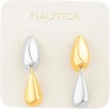 image:imageNautica Double Teardrop Dangle Earrings for Women Two Tone