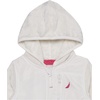 image:imageNautica Girls Chipie Faux Fur Jacket Hooded Lightweight Coat With Nylon Yoke Fullzip FrontMarshmallow