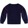image:imageNautica Girls Fleece Popover Crewneck SweatshirtPeacoat Daisy