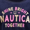 image:imageNautica Girls Fleece Popover Crewneck SweatshirtVelour Peacoat
