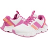 image:imageNautica Girls Kids Running Sneakers  Comfortable Tennis Shoes with Chunky Sculpted Bottom  Sizes for Big amp Little Kids LaceUpBungeeWhite Fushia Peach