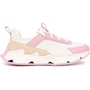 image:imageNautica Girls Kids Running Sneakers  Comfortable Tennis Shoes with Chunky Sculpted Bottom  Sizes for Big amp Little Kids LaceUpBungeeWhite Pink