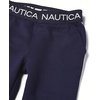 image:imageNautica Girls Logo Sweatpants Fleece Joggers with Ribbed Cuffs amp Functional Side PocketsPeacoat