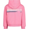 image:imageNautica Girls Logo Sweatshirt Fleece Hoodie With Fullzip Front amp PocketsPink Sunset