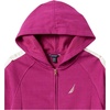 image:imageNautica Girls Logo Sweatshirt Fleece Hoodie With Fullzip Front amp PocketsRasberry Radiance