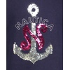 image:imageNautica Girls Long Sleeve Fleece Sweatshirt DressPeacoat Sequin