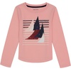 image:imageNautica Girls Long Sleeve Graphic TShirt Flip Sequin and Glitter EmbellishmentsPink Dolphin Sail