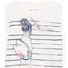 image:imageNautica Girls Long Sleeve Graphic TShirt Flip Sequin and Glitter EmbellishmentsWhite Paint