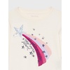image:imageNautica Girls Long Sleeve Graphic TShirtEggnog We Shine