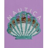 image:imageNautica Girls OnePiece Swimsuit with UPF 50 Sun Protection Quick Drying Bathing SuitLavendula Seashell Sequin