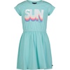 image:imageNautica Girls Short Sleeve Jersey Tee Dress with Elastic Cinched Waist Fun Designs amp ColorsBlue Tint