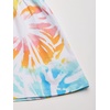 image:imageNautica Girls Short Sleeve Jersey Tee Dress with Elastic Cinched Waist Fun Designs amp ColorsWhite Sunburst Tie Dye