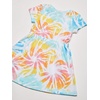 image:imageNautica Girls Short Sleeve Jersey Tee Dress with Elastic Cinched Waist Fun Designs amp ColorsWhite Sunburst Tie Dye