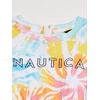 image:imageNautica Girls Short Sleeve Jersey Tee Dress with Elastic Cinched Waist Fun Designs amp ColorsWhite Sunburst Tie Dye