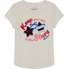 image:imageNautica Girls Short Sleeve Legacy TShirt with Flip Sequin Design Cotton Tee with Tagless InteriorBright White Stars