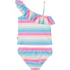 image:imageNautica Girls Twopiece Bikini Swimsuit Set UPF 50 Sun Protection QuickDry Bathing SuitCarnation Stripe