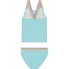 image:imageNautica Girls Twopiece Bikini Swimsuit Set UPF 50 Sun Protection QuickDry Bathing SuitTangerine Turquoise
