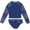 image:imageNautica Girls Twopiece Rashguard Swimsuit Set UPF 50 Sun Protection QuickDry Bathing SuitTwilight Blue Sea