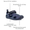 image:imageNautica Kids Water Shoes for Boys Girls Toddler Quick Dry Swim Shoes Aqua Socks Beach Pool Closed Toe Barefoot Summer Watershoes for Toddlers Size 512Navy Rainbow Logo