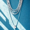 image:imageNautica Layered Necklace for Women Rhinestone Disc Pendant 1422 Inches