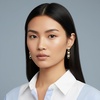image:imageNautica Link Chain Simulated Pearl Dangle Earrings for Women