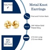 image:imageNautica Love Knot Stud Earrings for Women 175 mm Post Friction Backs