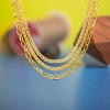 image:imageNautica Mariner Link Wheat Chain Necklace Set for Women 14K Yellow Gold Plated Alloy 14  20 Inches