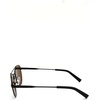 image:imageNautica Mens N4641sp Round SunglassesMatte BlackGreen Mirror Polarized