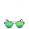 image:imageNautica Mens N4641sp Round SunglassesMatte BlackGreen Mirror Polarized